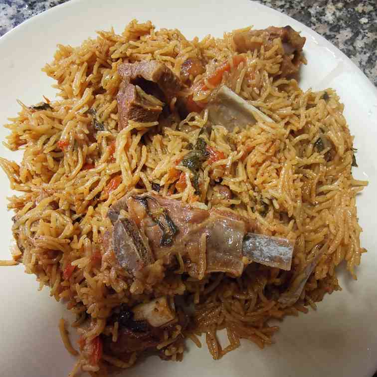 simple mutton briyani