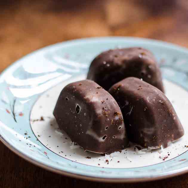 Chocolate Coffee Coconut Truffles 