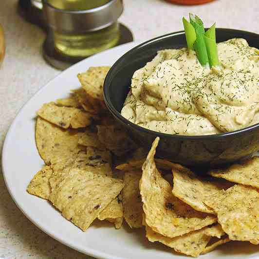 Jalapeno and garlic hummus