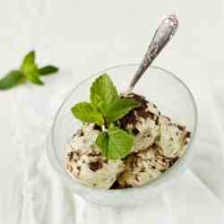 Mint Ice Cream with Mint Chocolate