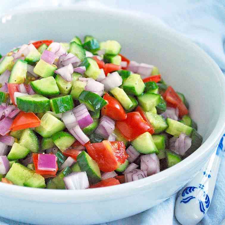 Salad Shirazi - Persian Rainbow Salad
