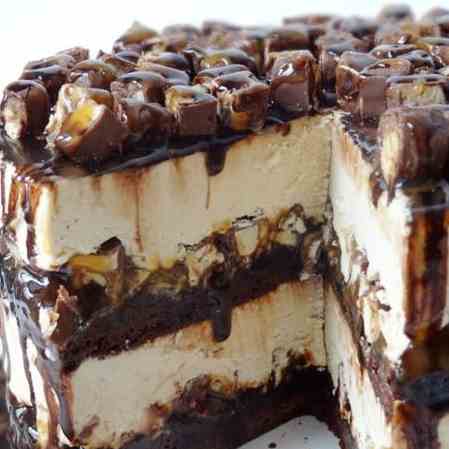 Snickers Ice Cream Cake