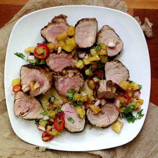 Caribbean Grilled Pork Tenderloin