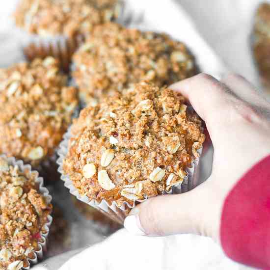 Leftover Cranberry Sauce Muffins