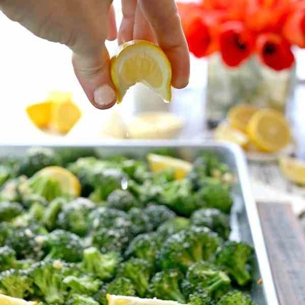 Roasted Lemon Parmesan Broccoli