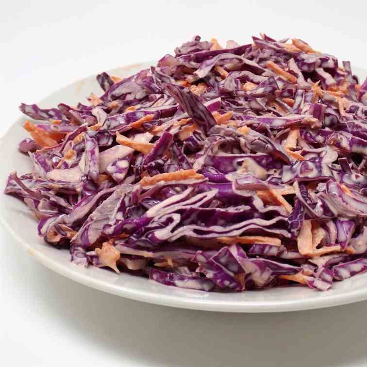 Red Cabbage Coleslaw