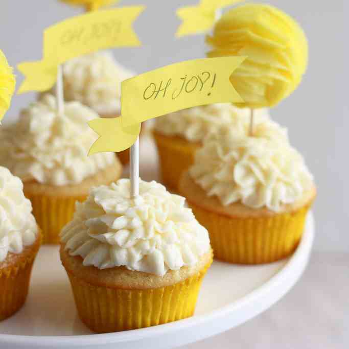 Rum N' Raspberry Custard Cupcakes