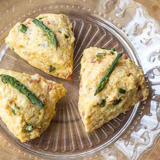 Ham Asparagus Scones