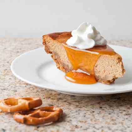 Salted Caramel Pumpkin Cheesecake