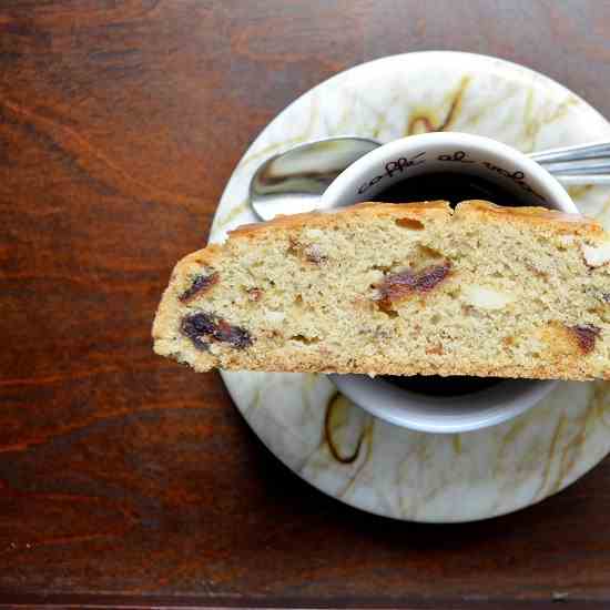 Simple Almond Date Biscotti