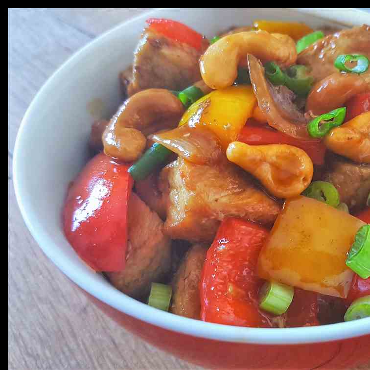 Teriyaki Pork and Cashew Stir Fry