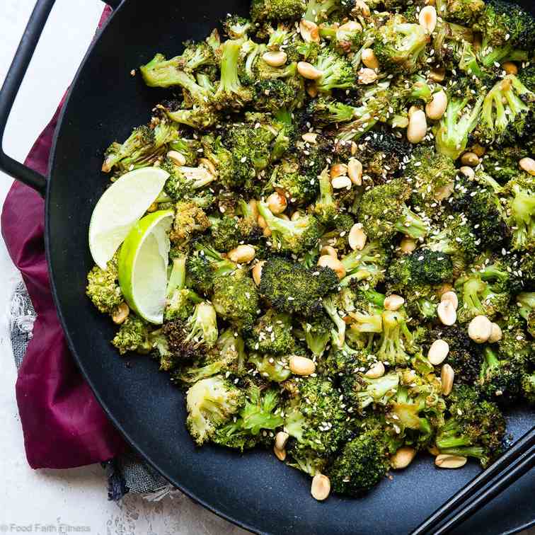 Air Fryer Asian Roasted Broccoli