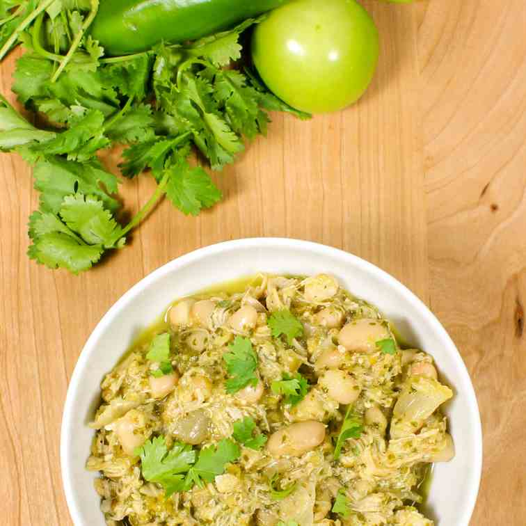 Slow Cooker Green Chili Chicken