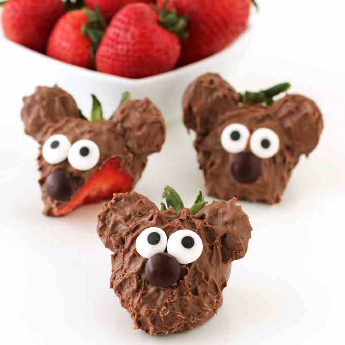 Chocolate Covered Strawberry Bears