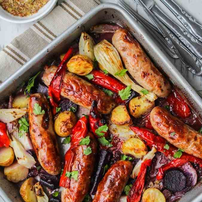Sausage Fennel and Pepper Roast