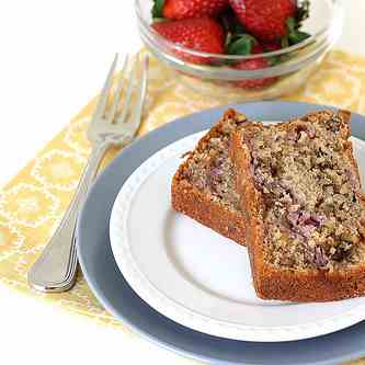 Walnut-Strawberry Quick Bread