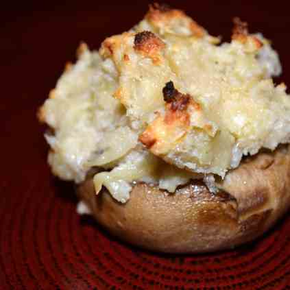 garlic parmesan stuffed mushrooms