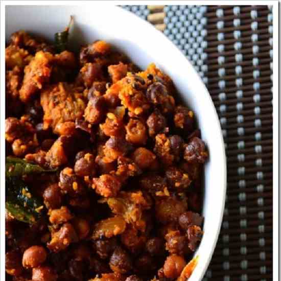  Kadle Suran (Black Chickpeas With Yam)