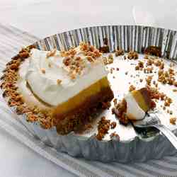 Triple Layer Pumpkin Icebox Pie