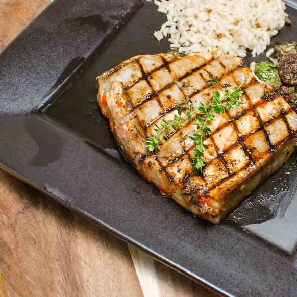 Grilled Marinated Sword Fish