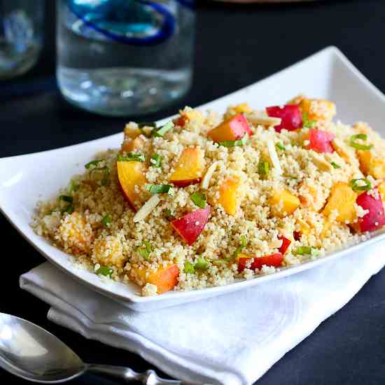 Couscous with Nectarines & Almonds