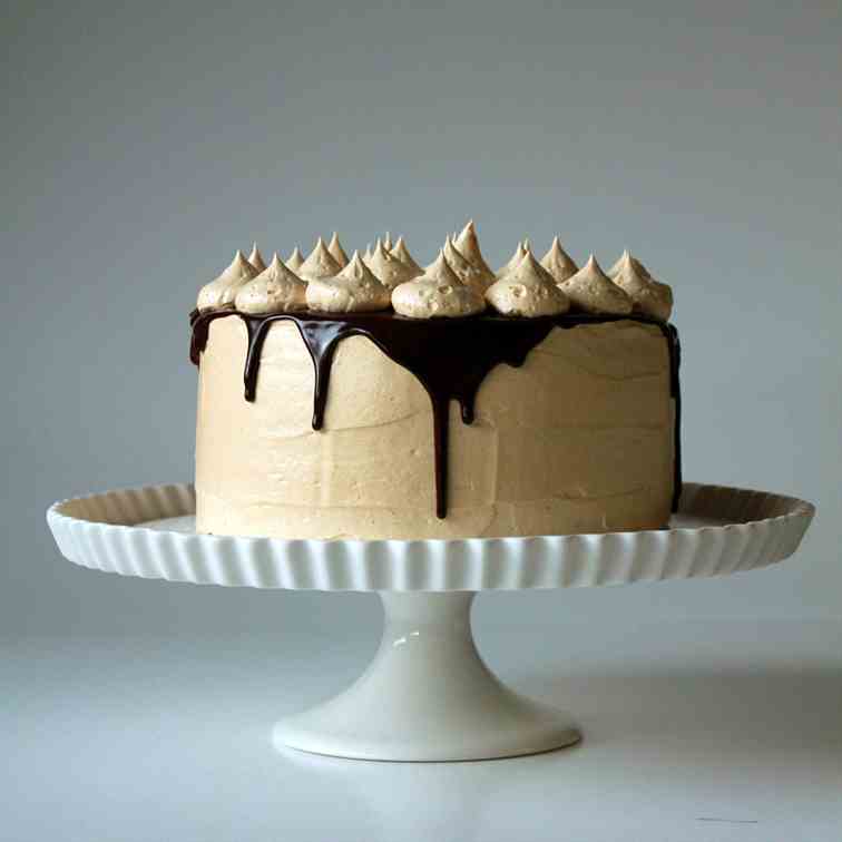 Chocolate cake with pb buttercream