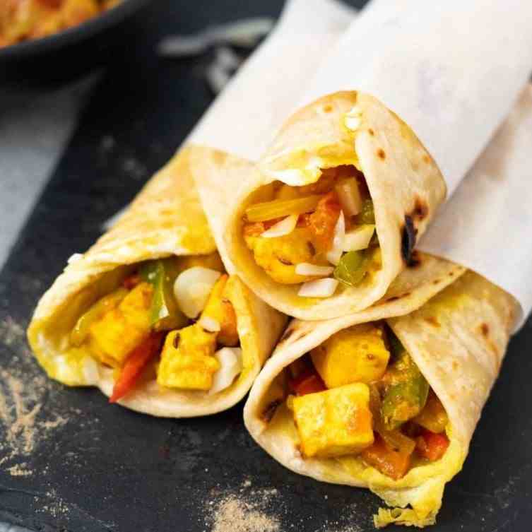 Paneer Frankie (Kathi Roll)