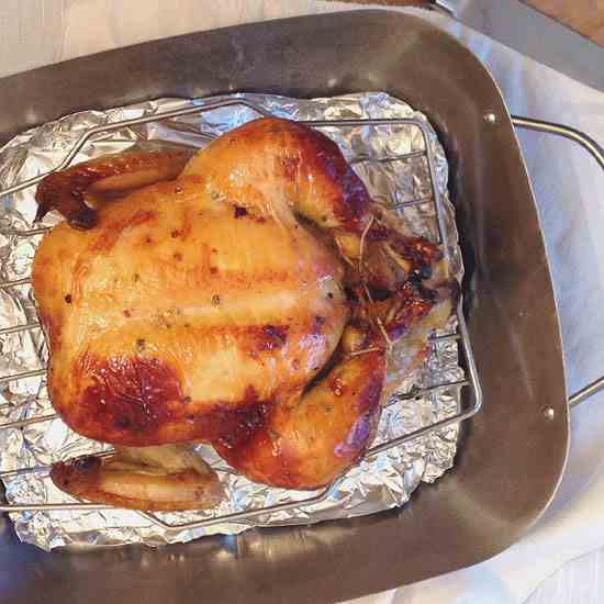 Maple-Glazed Roast Chicken