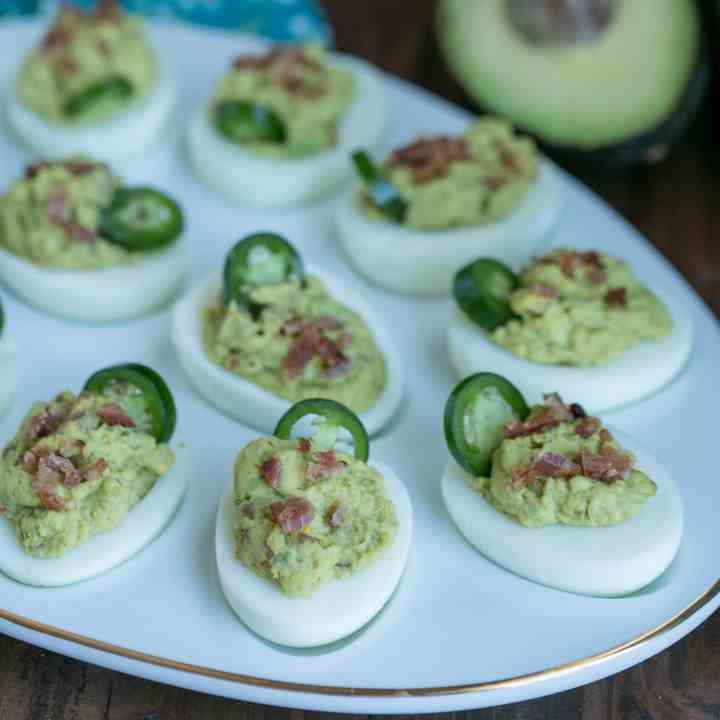 Spicy Keto Deviled Eggs No Mayo