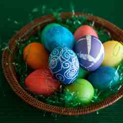 Hard Boiled Eggs for Easter