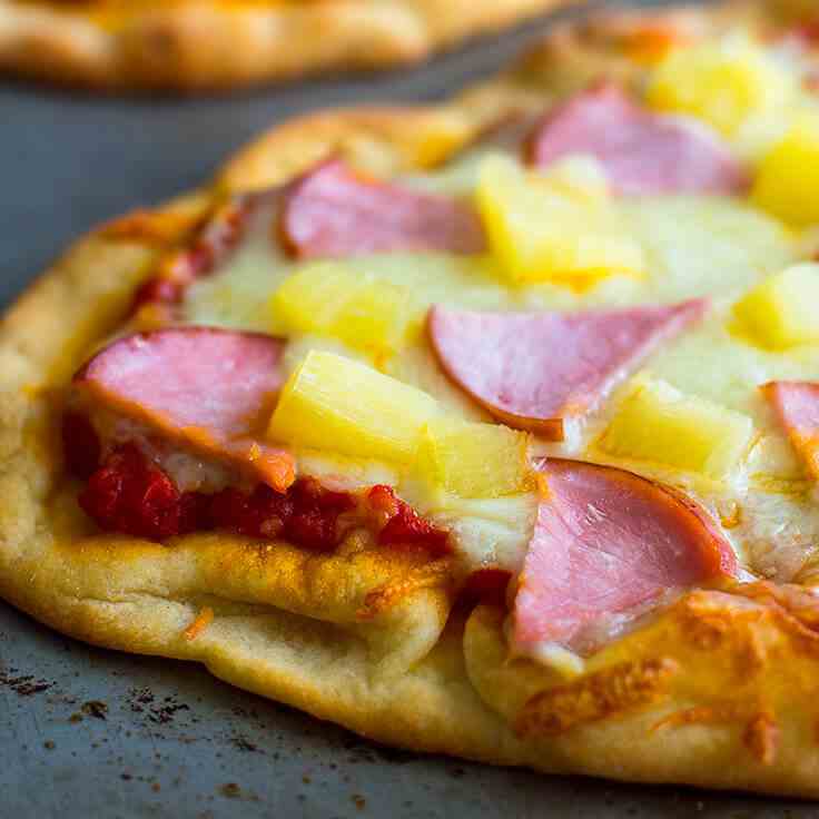 Hawaiian Naan Pizza