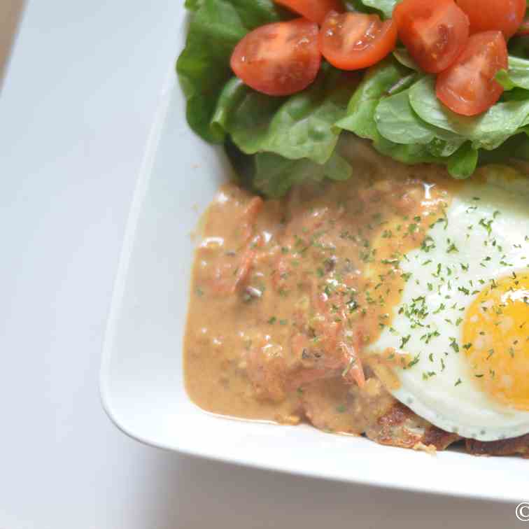 Korean-Style Hamburg Steak w Tomato Gravy