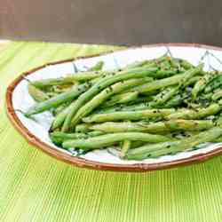 Asian Style Roasted Green Beans
