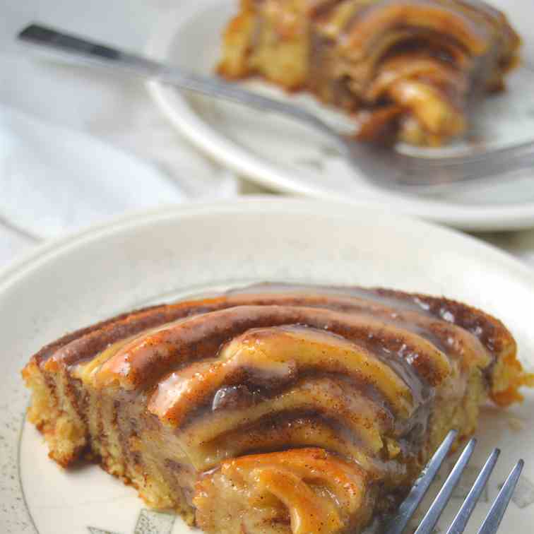 Giant Cinnamon Roll Cake