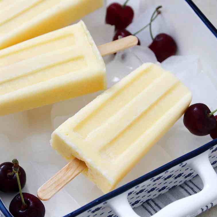 Melon Yogurt Popsicles