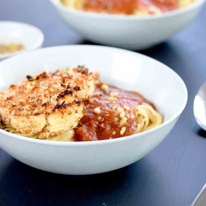 Vegan Cauliflower Parmesan