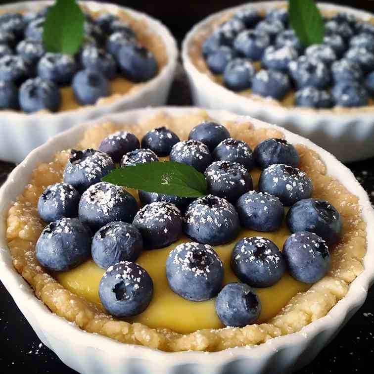 BLUEBERRY TOPPED TARTS
