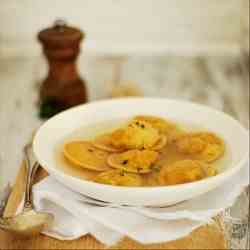 ravioli with pumpkin stuffed with ricotta