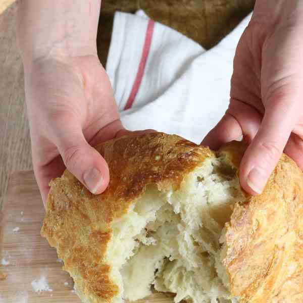No-knead Overnight Rustic Bread