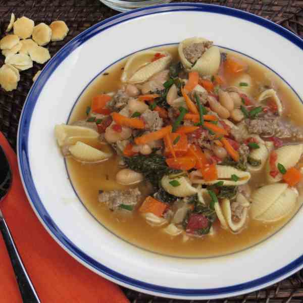  sausage soup with white beans and kale