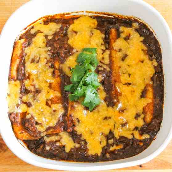Cheese Enchiladas with Mild Ranchero