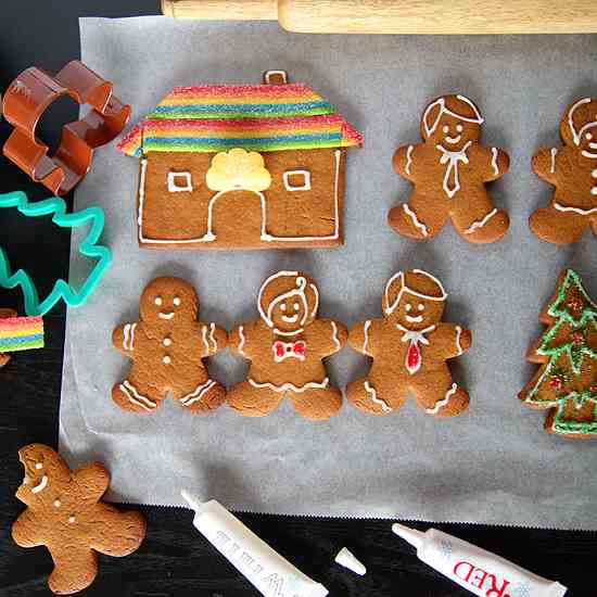 Eggless Gingerbread Cookies