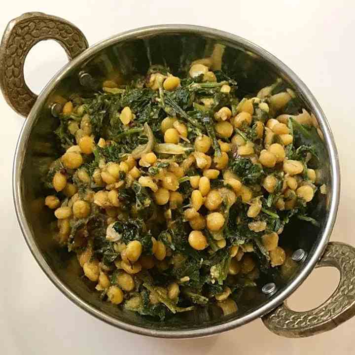 Kale Chickpeas Stir Fry Instant Pot