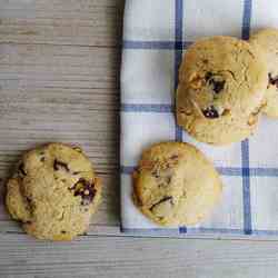 Galletas de Cacahuete y Chocolate