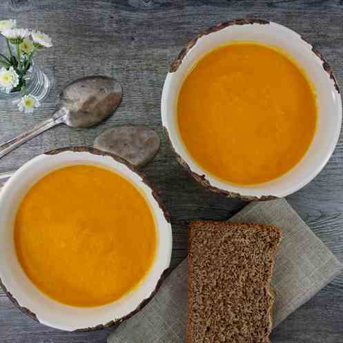 Sweet Potato and Parsnip Vanilla Soup