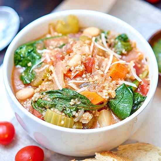 The Best Quinoa Minestrone