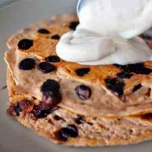 Chocolate Chip Cookie Protein Pancakes