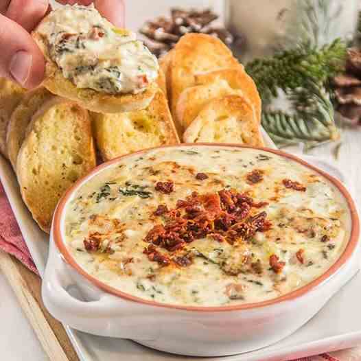 Healthier Creamy Spinach Dip