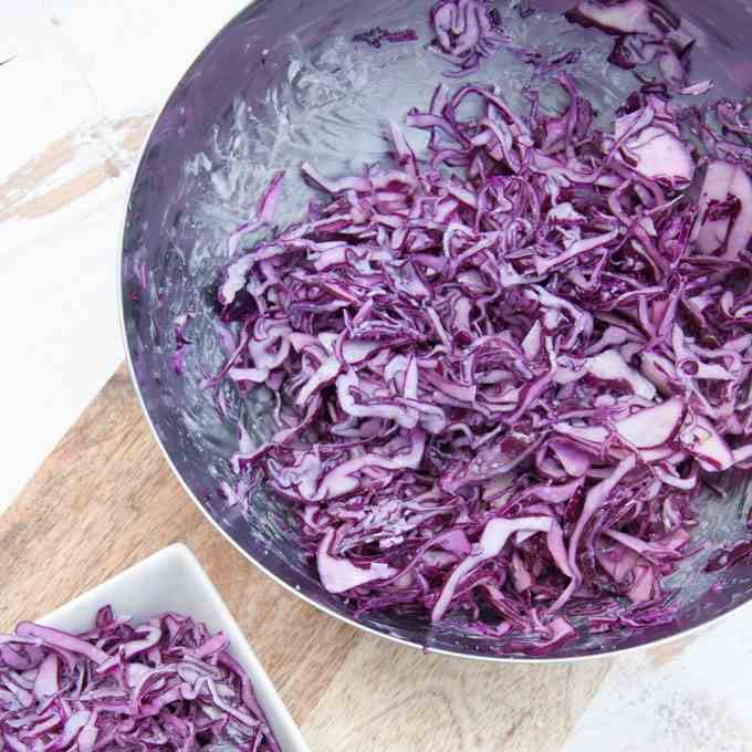 Easy Vegan Garlic Slaw