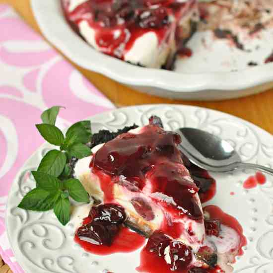 Cherry - Chocolate Ice Cream Pie